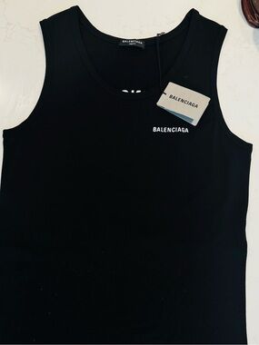 Balenciaga Black Unifit Crew Neck Top